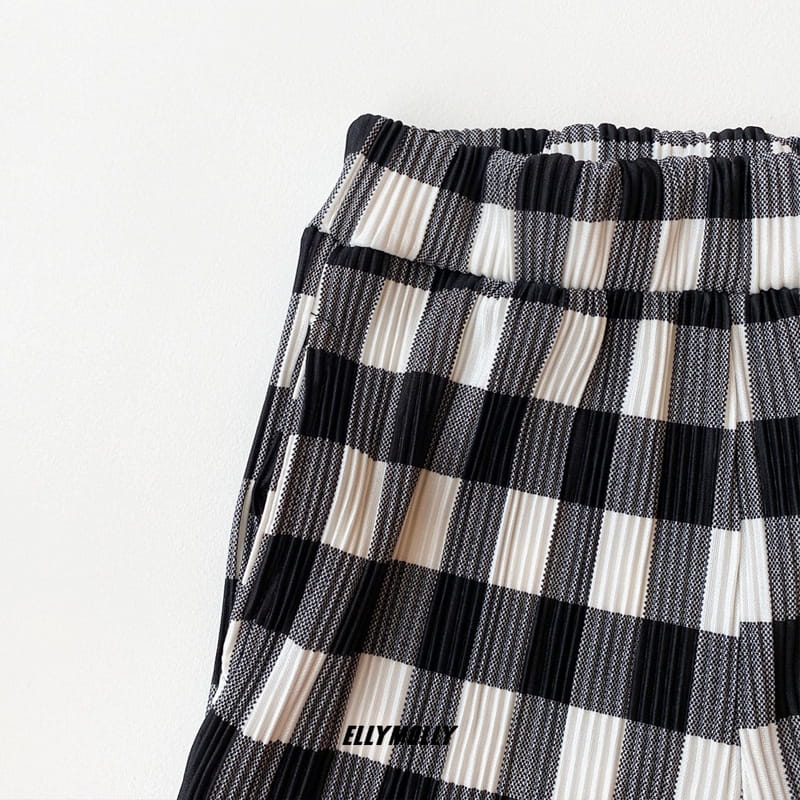 ELLYMOLLY - Korean Children Fashion - #Kfashion4kids - Check Pleats Pants - 5