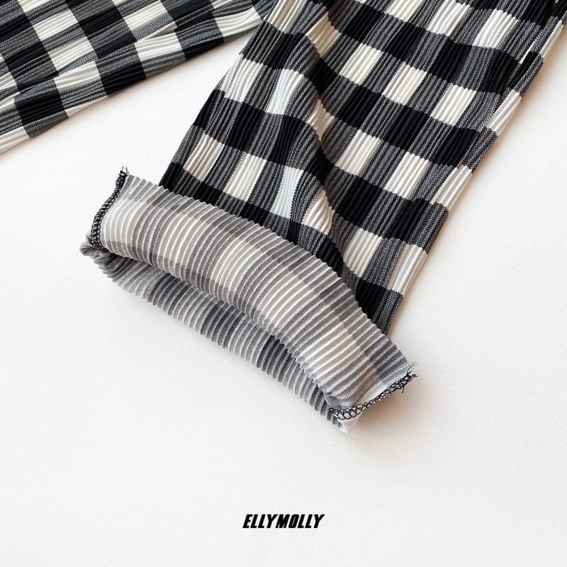 ELLYMOLLY - Korean Children Fashion - #Kfashion4kids - Check Pleats Pants - 6