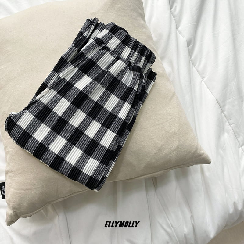 ELLYMOLLY - Korean Children Fashion - #Kfashion4kids - Check Pleats Pants - 8