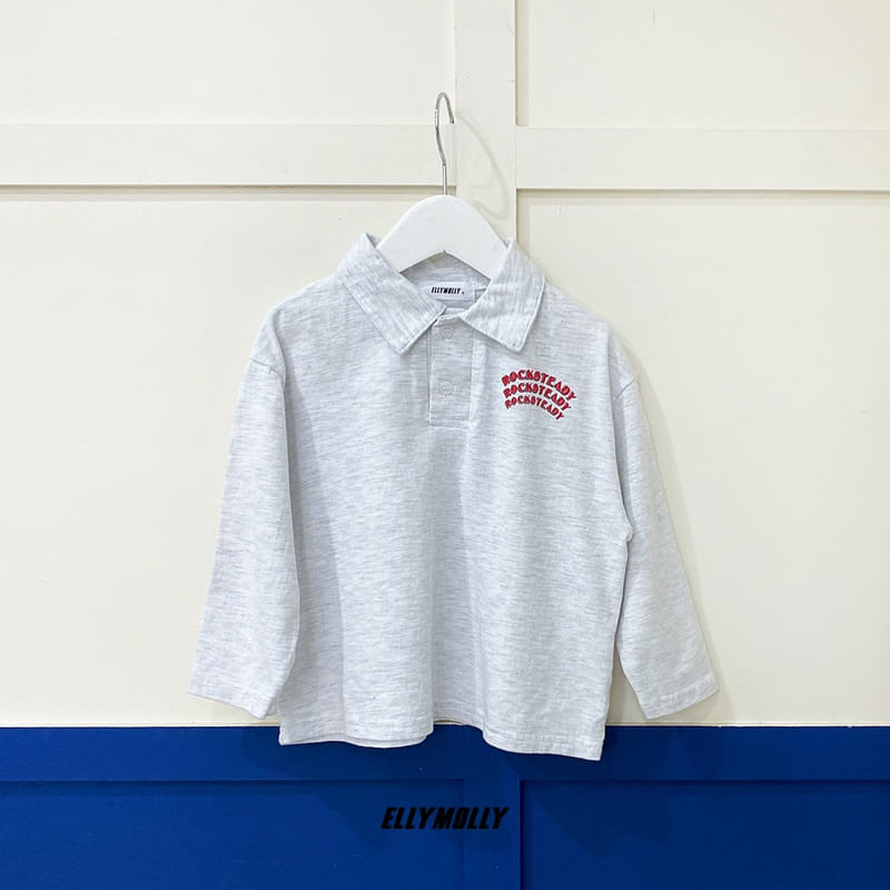 ELLYMOLLY - Korean Children Fashion - #Kfashion4kids - Collar Long Sleeve Tee - 5