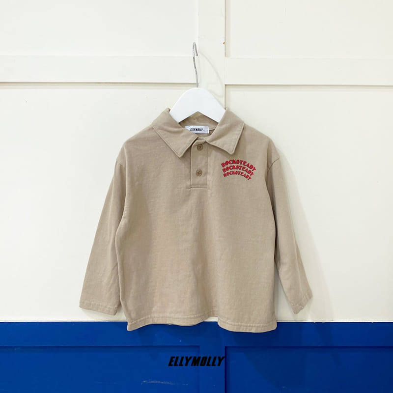 ELLYMOLLY - Korean Children Fashion - #Kfashion4kids - Collar Long Sleeve Tee - 6