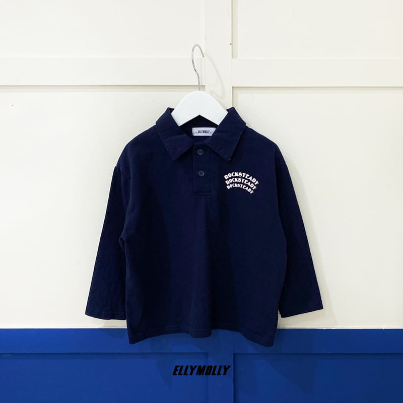 ELLYMOLLY - Korean Children Fashion - #Kfashion4kids - Collar Long Sleeve Tee - 7