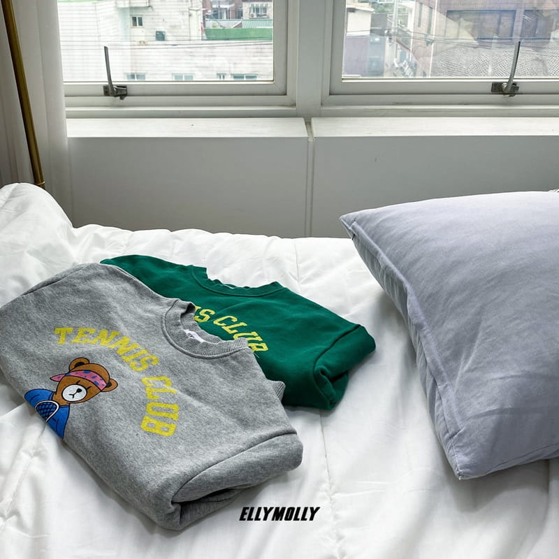 ELLYMOLLY - Korean Children Fashion - #Kfashion4kids - Tennis Bear Sweatshirt - 10