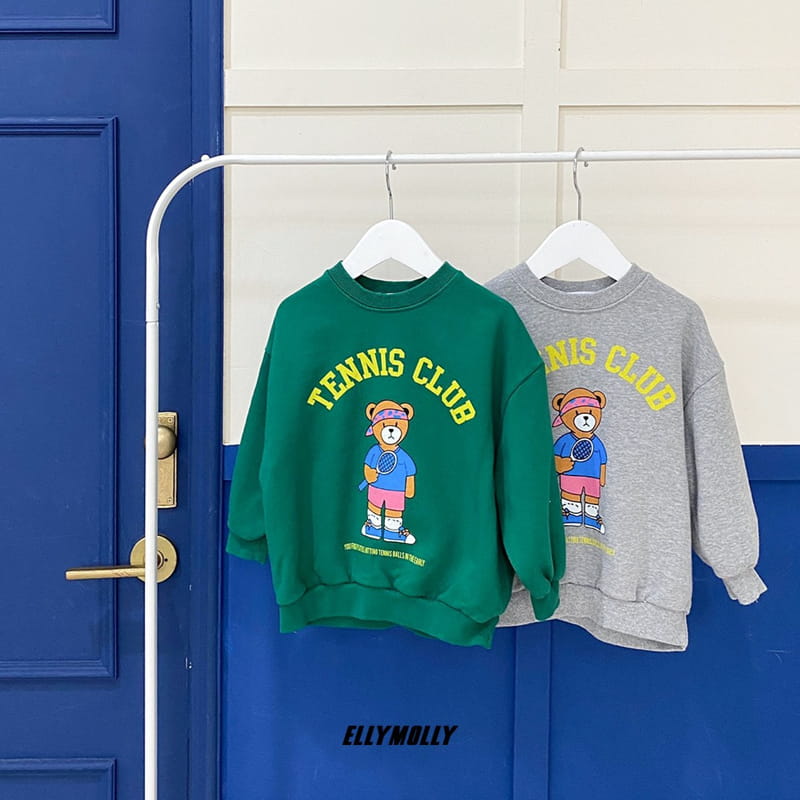 ELLYMOLLY - Korean Children Fashion - #Kfashion4kids - Tennis Bear Sweatshirt - 3