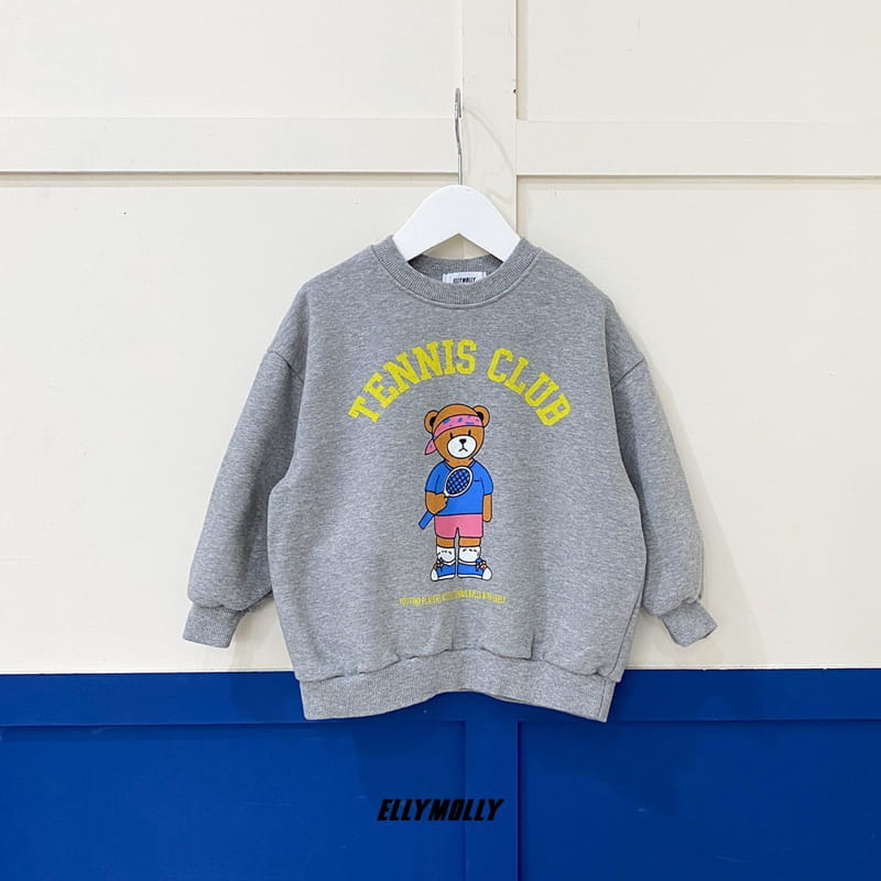 ELLYMOLLY - Korean Children Fashion - #Kfashion4kids - Tennis Bear Sweatshirt - 5