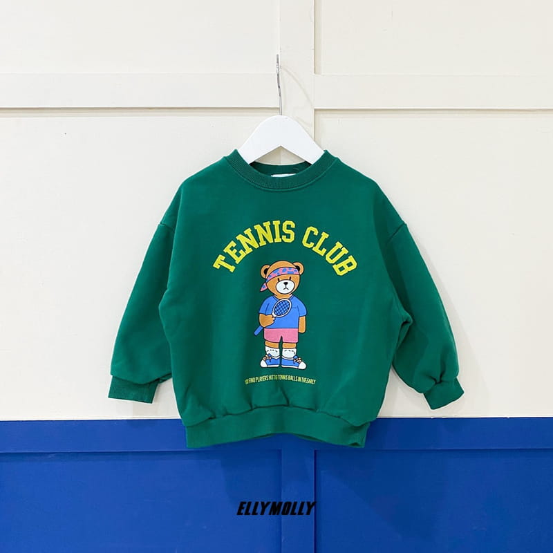 ELLYMOLLY - Korean Children Fashion - #Kfashion4kids - Tennis Bear Sweatshirt - 6