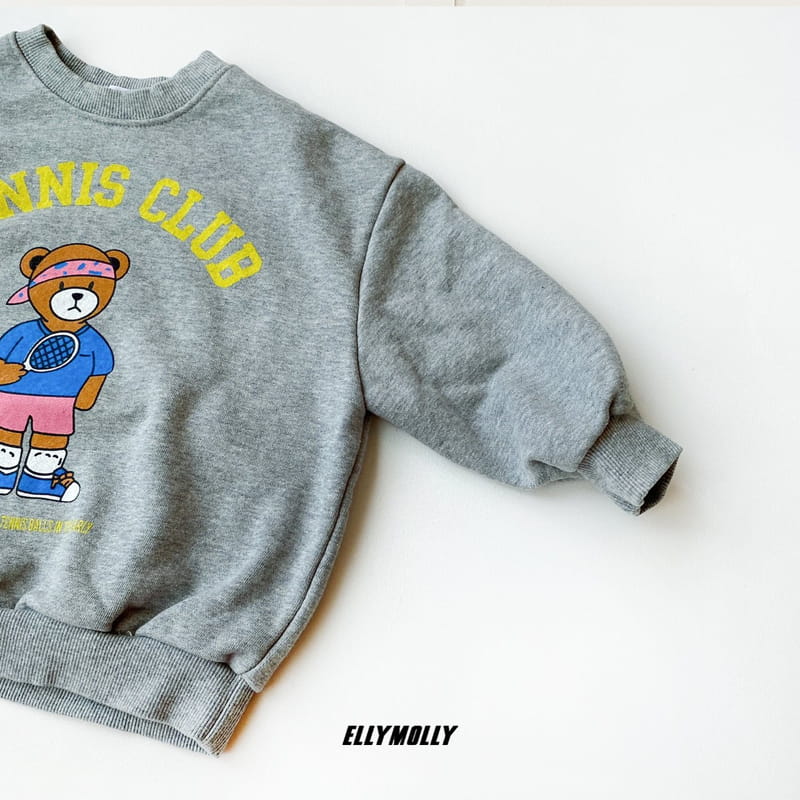 ELLYMOLLY - Korean Children Fashion - #Kfashion4kids - Tennis Bear Sweatshirt - 7