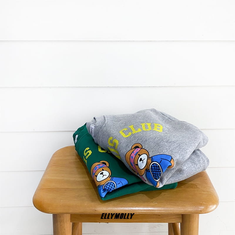 ELLYMOLLY - Korean Children Fashion - #Kfashion4kids - Tennis Bear Sweatshirt - 9