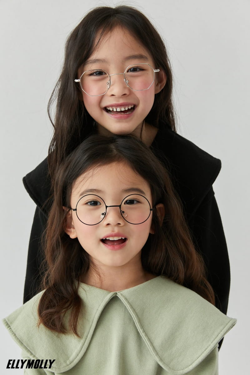 ELLYMOLLY - Korean Children Fashion - #Kfashion4kids - Point Collar Sweatshirt