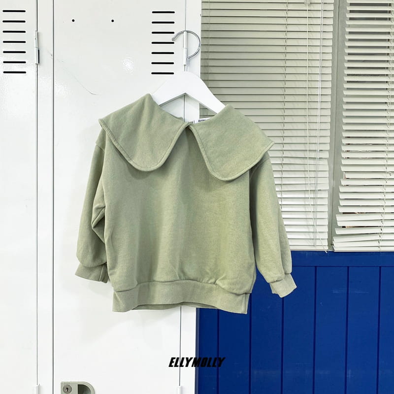 ELLYMOLLY - Korean Children Fashion - #Kfashion4kids - Point Collar Sweatshirt - 6