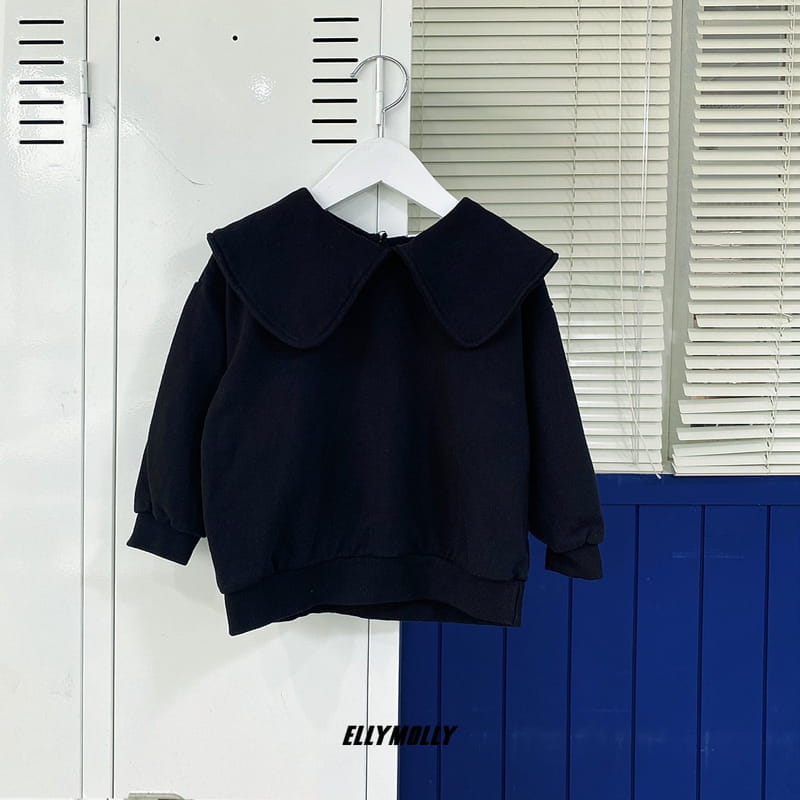 ELLYMOLLY - Korean Children Fashion - #Kfashion4kids - Point Collar Sweatshirt - 7