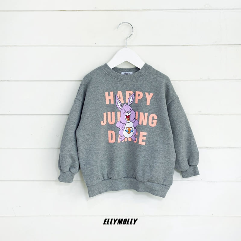 ELLYMOLLY - Korean Children Fashion - #Kfashion4kids - Happy Rabbit Sweatshirt - 6
