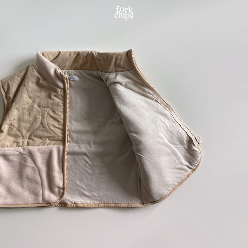 FORK CHIPS - Korean Children Fashion - #Kfashion4kids - Retro Fleeced Vest - 3