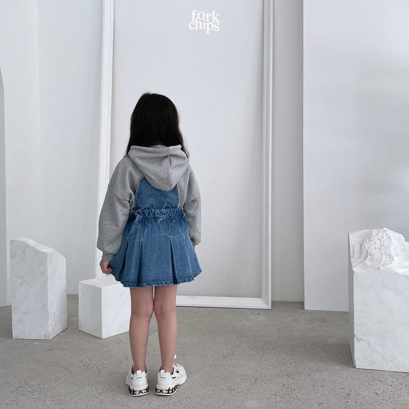 FORK CHIPS - Korean Children Fashion - #Kfashion4kids - Snap Dungarees One-piece - 4