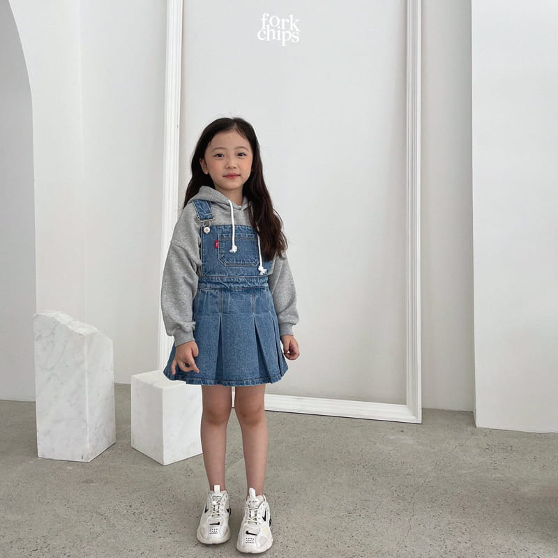 FORK CHIPS - Korean Children Fashion - #Kfashion4kids - Snap Dungarees One-piece - 7