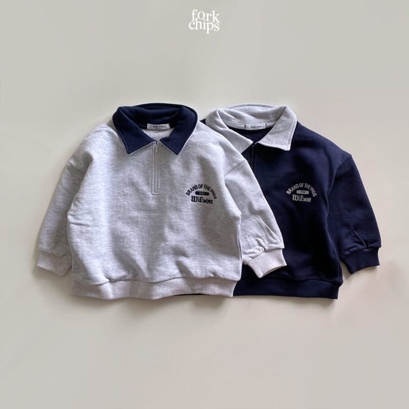 FORK CHIPS - Korean Children Fashion - #Kfashion4kids - Willson Half Zip-up Sweatshirt - 2