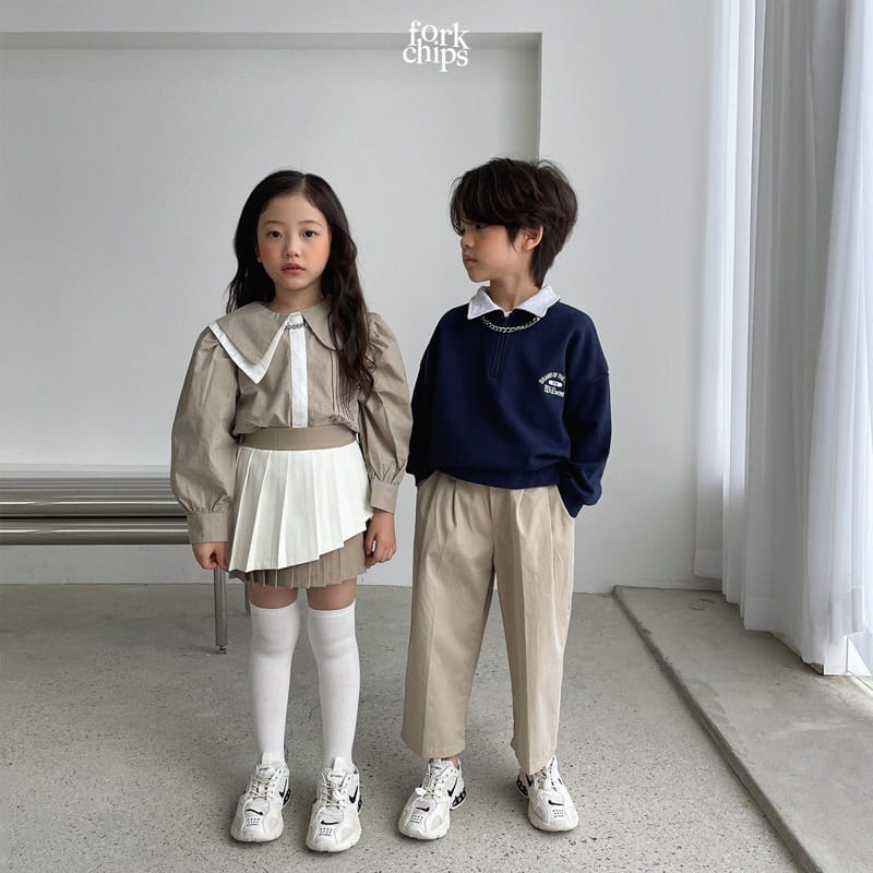 FORK CHIPS - Korean Children Fashion - #Kfashion4kids - Willson Half Zip-up Sweatshirt - 5