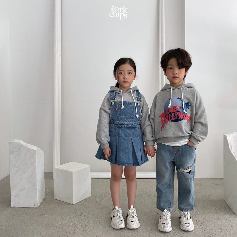 FORK CHIPS - Korean Children Fashion - #Kfashion4kids - Allen Slit Jeans - 6