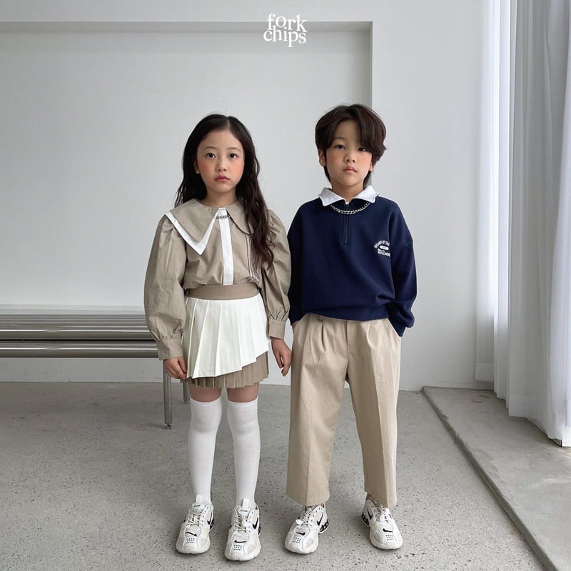 FORK CHIPS - Korean Children Fashion - #Kfashion4kids - Return Cotton Pants - 4