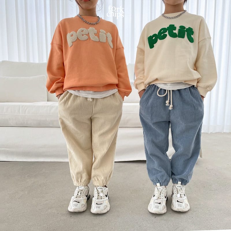 FORK CHIPS - Korean Children Fashion - #Kfashion4kids - Cookie Jogger Pants - 8