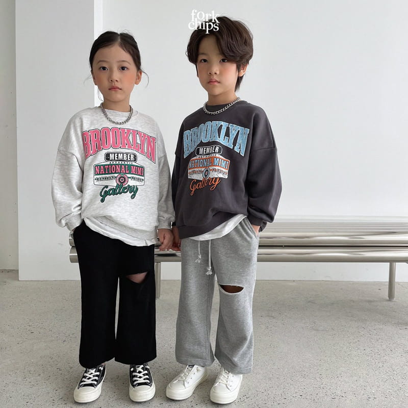FORK CHIPS - Korean Children Fashion - #Kfashion4kids - Cutting Terry Pants - 12