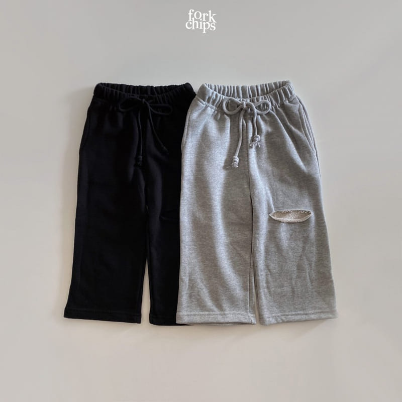 FORK CHIPS - Korean Children Fashion - #Kfashion4kids - Cutting Terry Pants - 7