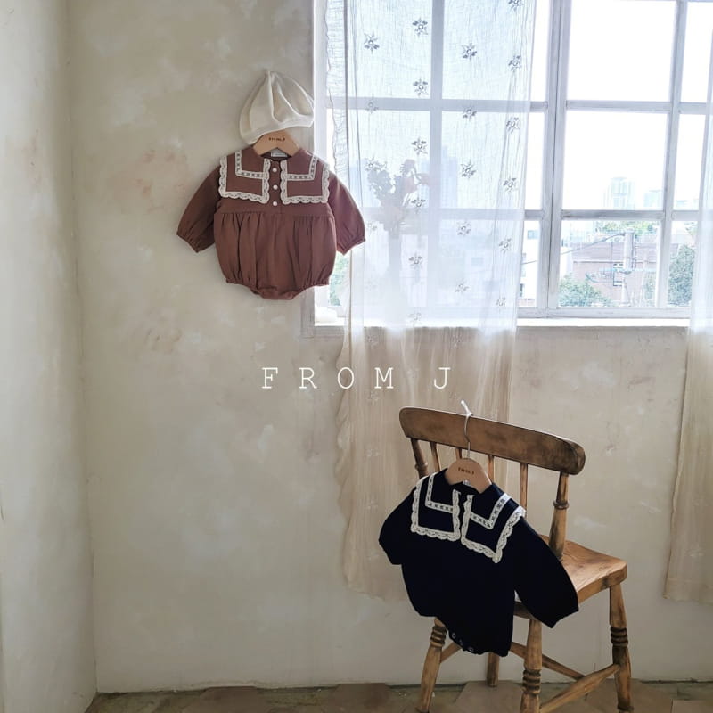 FROM J - Korean Children Fashion - #Kfashion4kids - Lace Sailor Bodysuit