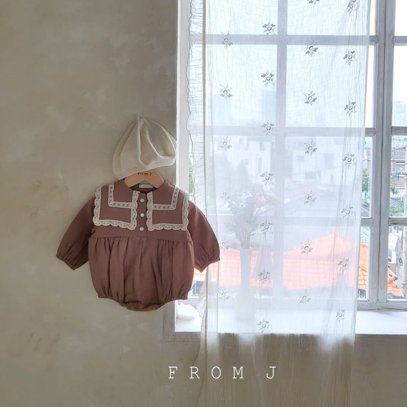 FROM J - Korean Children Fashion - #Kfashion4kids - Lace Sailor Bodysuit - 3