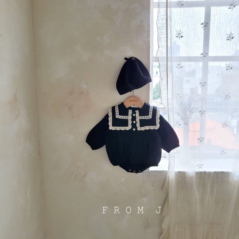 FROM J - Korean Children Fashion - #Kfashion4kids - Lace Sailor Bodysuit - 5