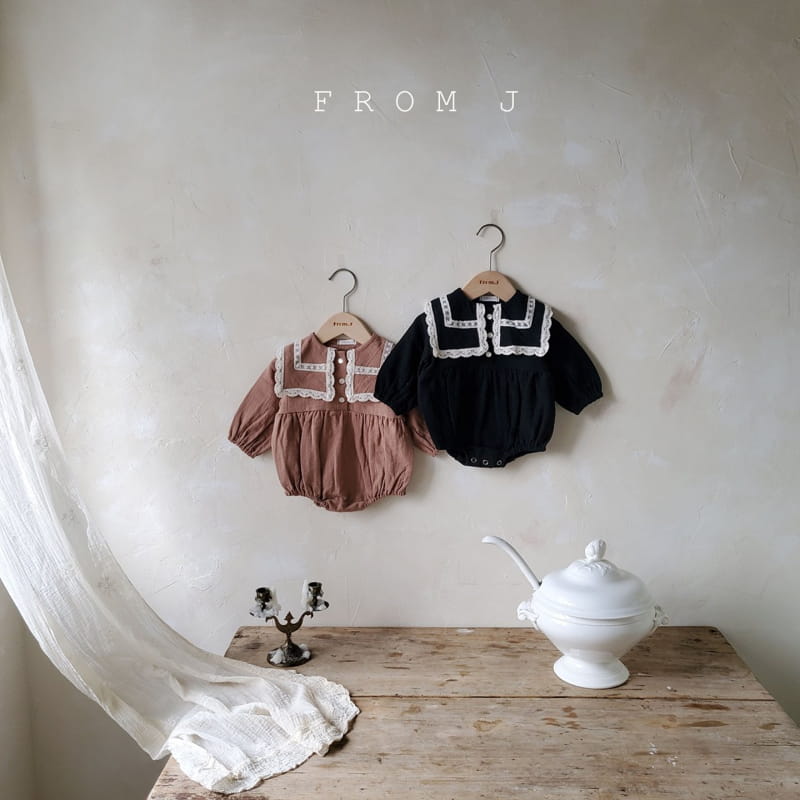 FROM J - Korean Children Fashion - #Kfashion4kids - Lace Sailor Bodysuit - 9