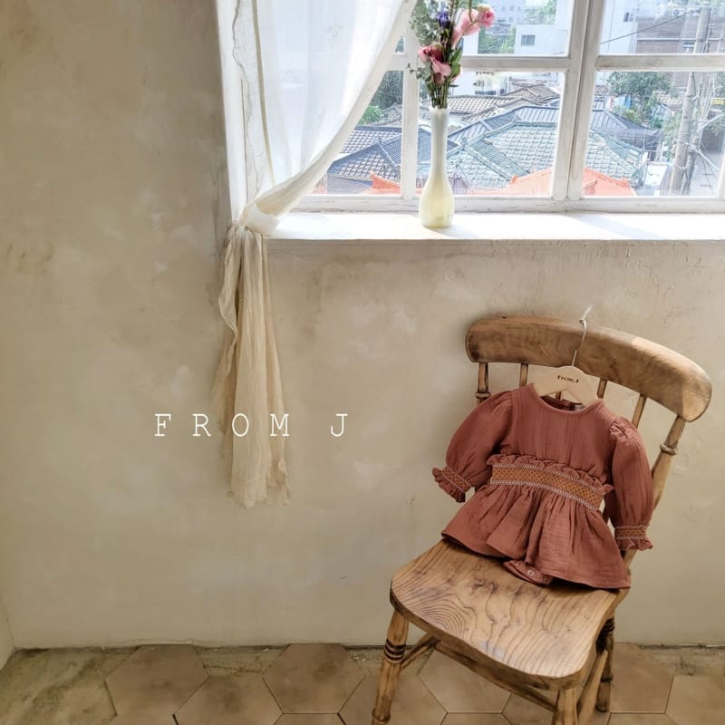 FROM J - Korean Children Fashion - #Kfashion4kids - Coco Smocked Bodysuit