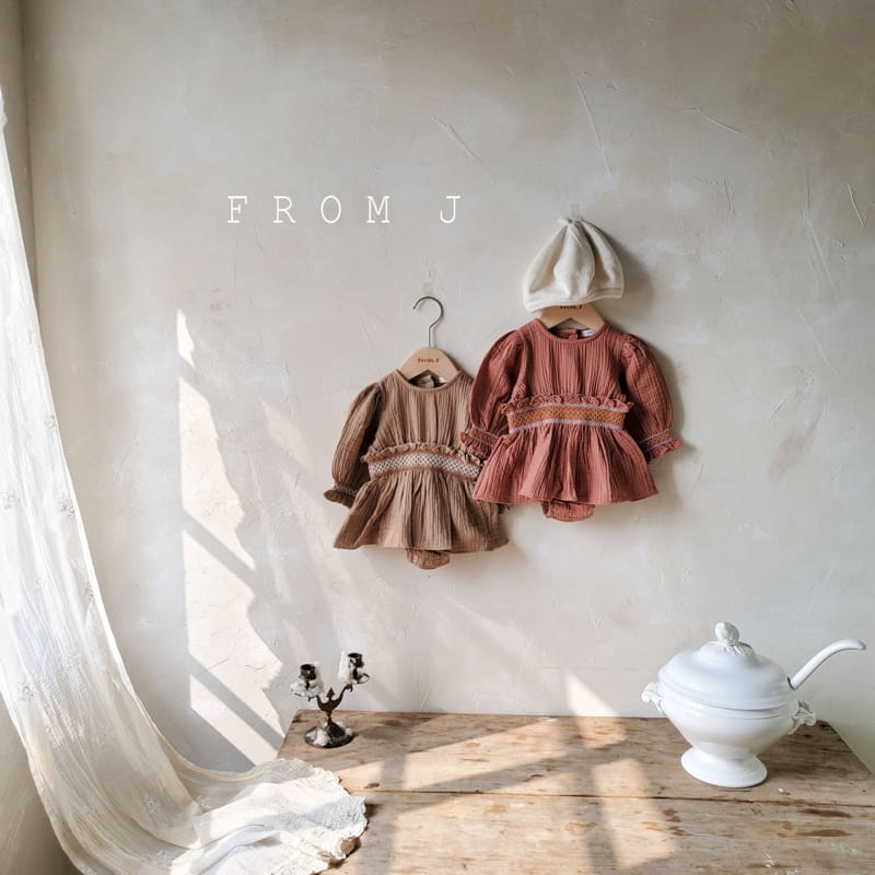 FROM J - Korean Children Fashion - #Kfashion4kids - Coco Smocked Bodysuit - 11