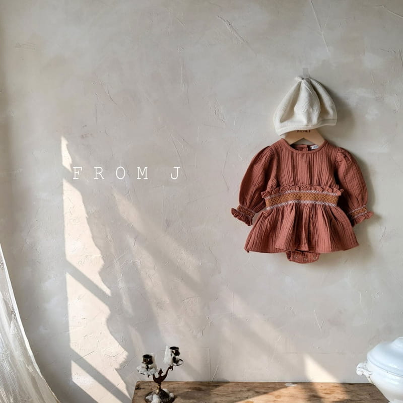 FROM J - Korean Children Fashion - #Kfashion4kids - Coco Smocked Bodysuit - 4