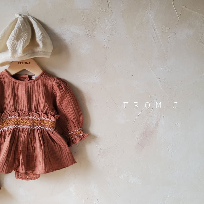 FROM J - Korean Children Fashion - #Kfashion4kids - Coco Smocked Bodysuit - 5