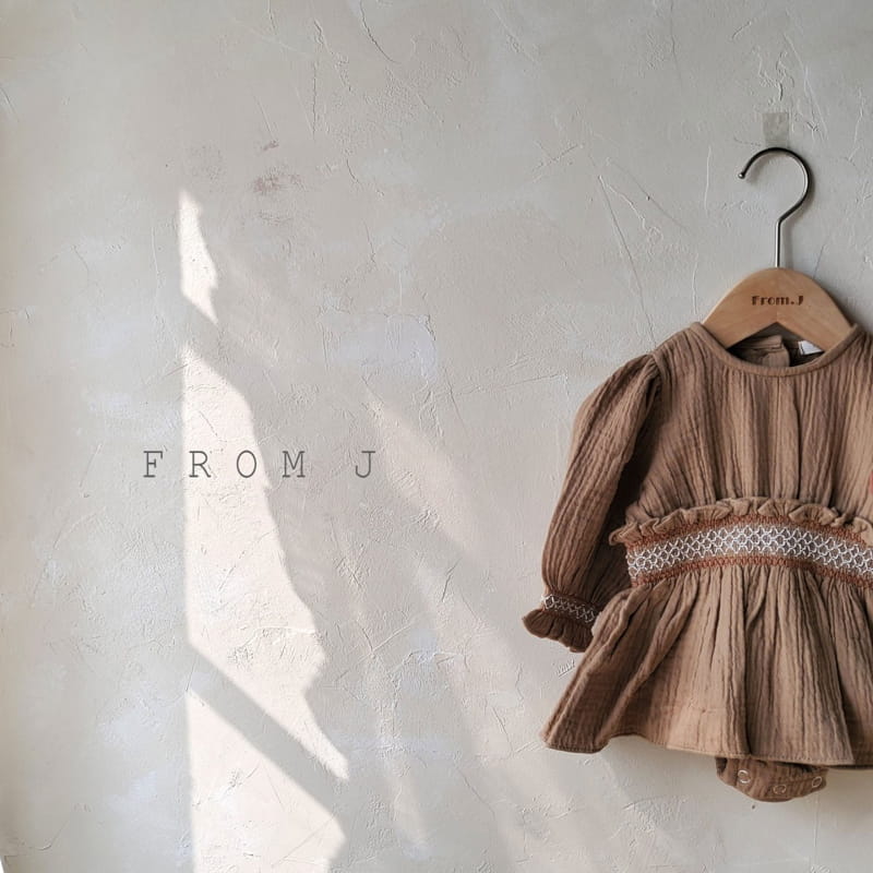 FROM J - Korean Children Fashion - #Kfashion4kids - Coco Smocked Bodysuit - 7