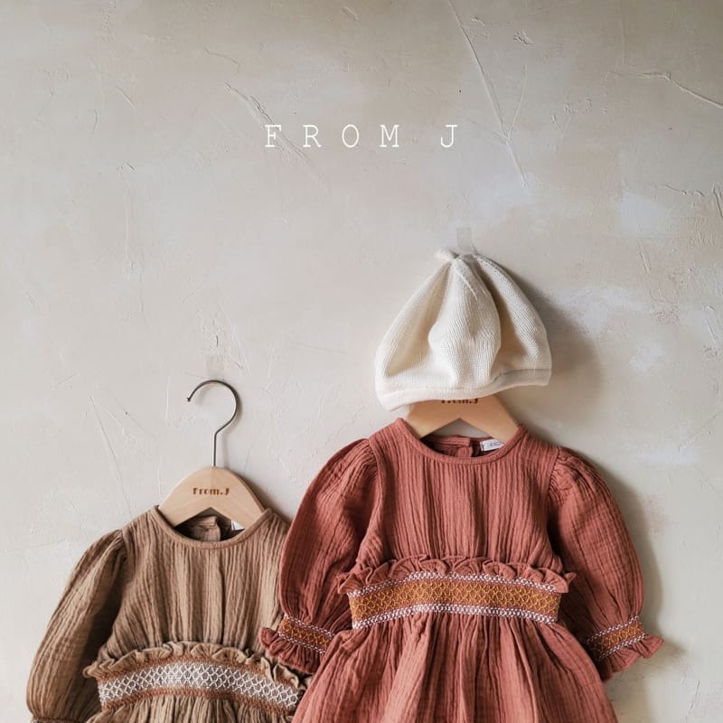 FROM J - Korean Children Fashion - #Kfashion4kids - Coco Smocked Bodysuit - 8