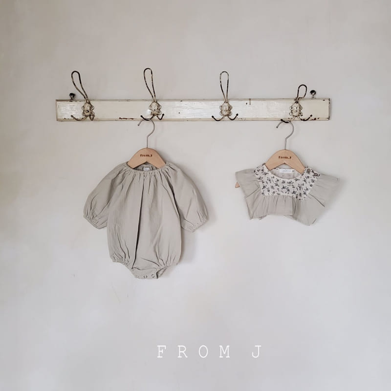 FROM J - Korean Children Fashion - #Kfashion4kids - Olive Cape Bodysuit
