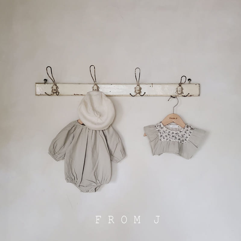 FROM J - Korean Children Fashion - #Kfashion4kids - Olive Cape Bodysuit - 3