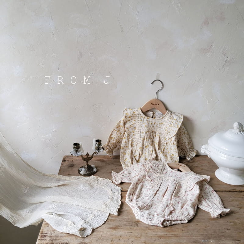 FROM J - Korean Children Fashion - #Kfashion4kids - Wing Frill Flower Bodysuit - 12