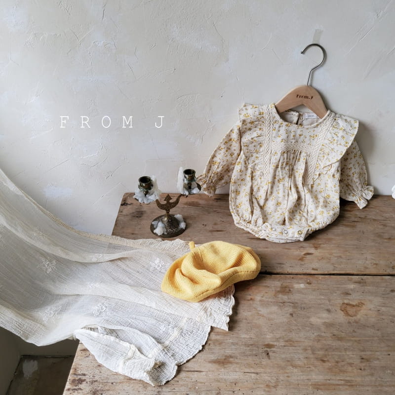 FROM J - Korean Children Fashion - #Kfashion4kids - Wing Frill Flower Bodysuit - 7