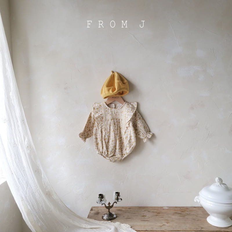 FROM J - Korean Children Fashion - #Kfashion4kids - Wing Frill Flower Bodysuit - 8