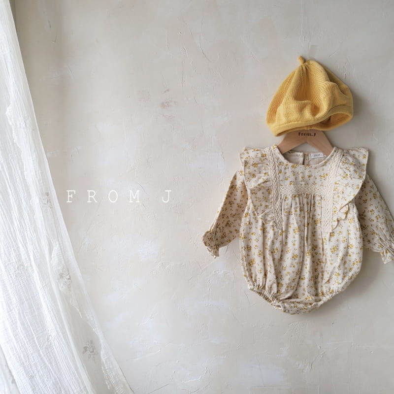 FROM J - Korean Children Fashion - #Kfashion4kids - Wing Frill Flower Bodysuit - 9