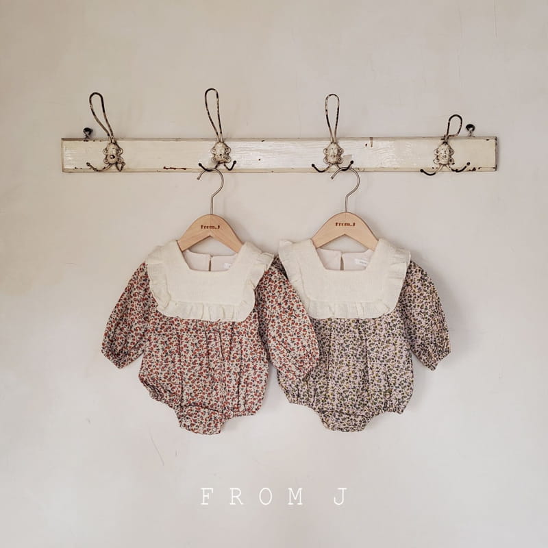 FROM J - Korean Children Fashion - #Kfashion4kids - Sugar Flower Frill Bodysuit - 12