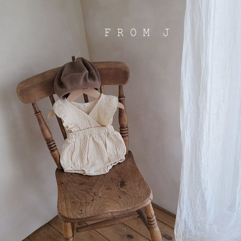 FROM J - Korean Children Fashion - #Kfashion4kids - Wrap Frill Suspender Bodysuit - 4