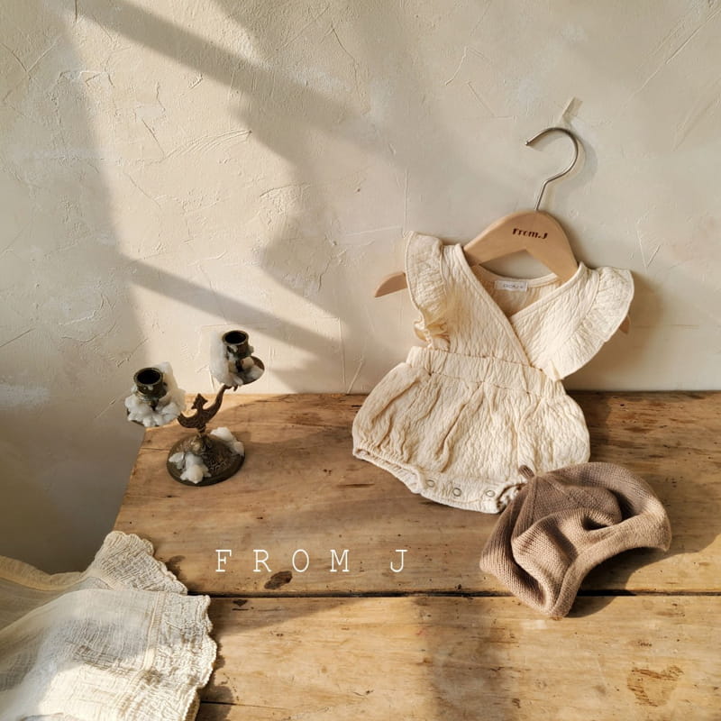 FROM J - Korean Children Fashion - #Kfashion4kids - Wrap Frill Suspender Bodysuit - 7