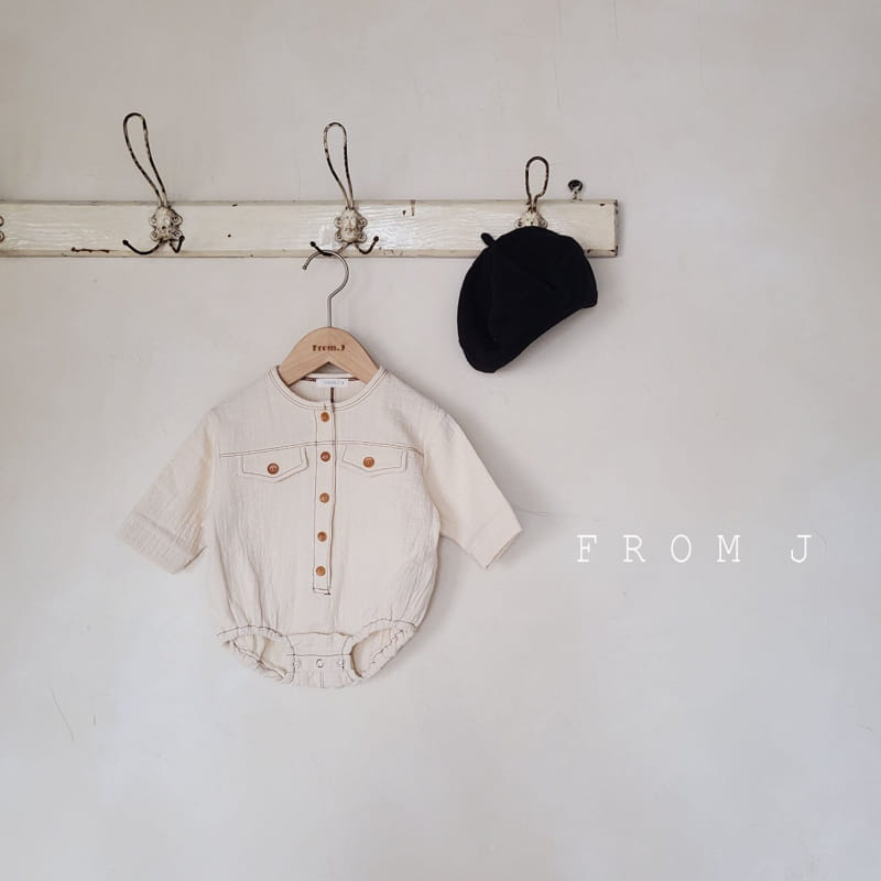 FROM J - Korean Children Fashion - #Kfashion4kids - Pocket Stitch Bodysuit - 5