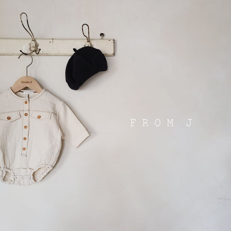 FROM J - Korean Children Fashion - #Kfashion4kids - Pocket Stitch Bodysuit - 6
