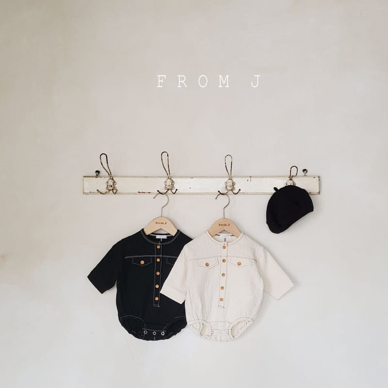 FROM J - Korean Children Fashion - #Kfashion4kids - Pocket Stitch Bodysuit - 8