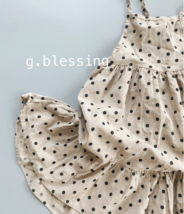 G BLESSING - Korean Children Fashion - #Kfashion4kids - Dot Hull One-piece - 2