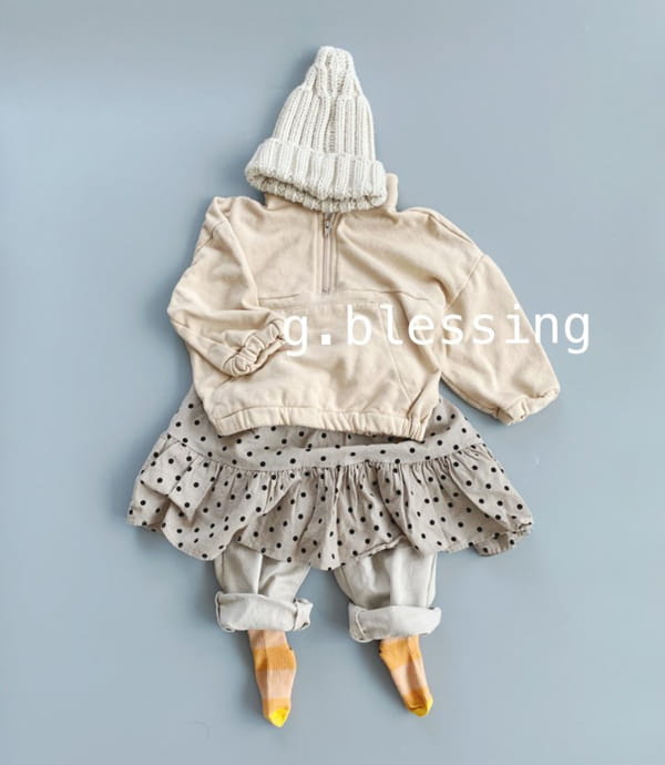 G BLESSING - Korean Children Fashion - #Kfashion4kids - Dot Hull One-piece - 7